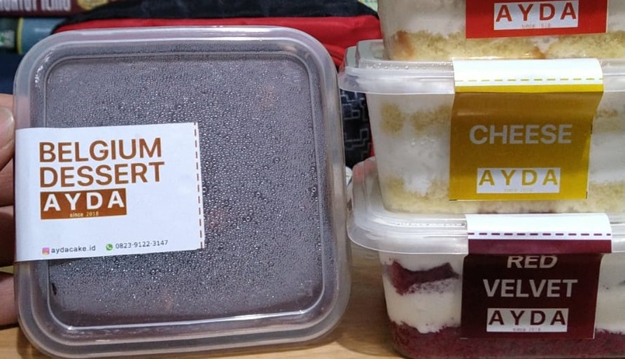 Design Product Stiker - AYDA Cake